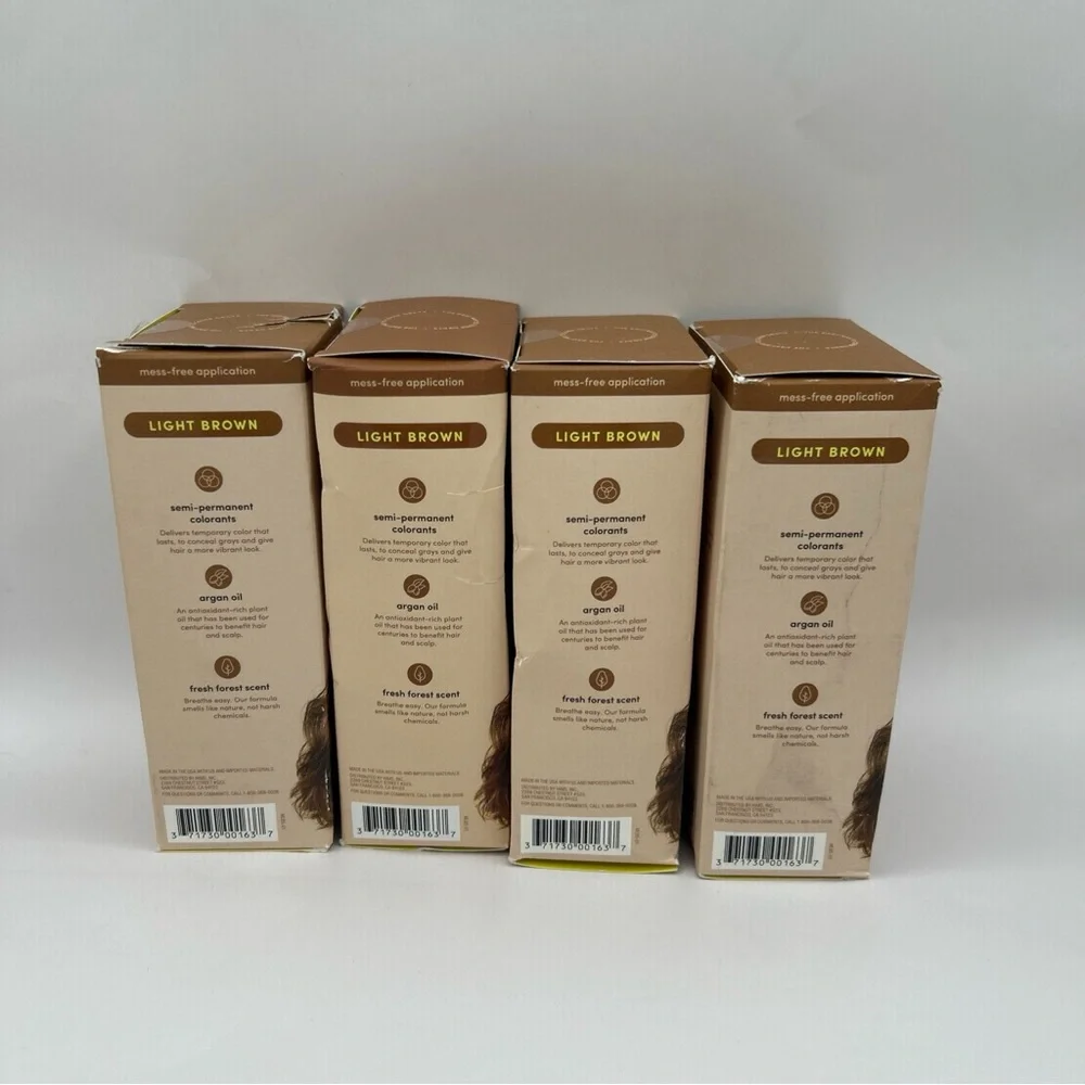 4X‎ Hims Hair Color & Conditioner Under Cover Light Brown 5 fl oz New